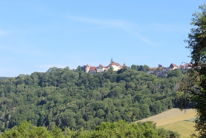 Blick aufs Schloss von Bächlingen aus